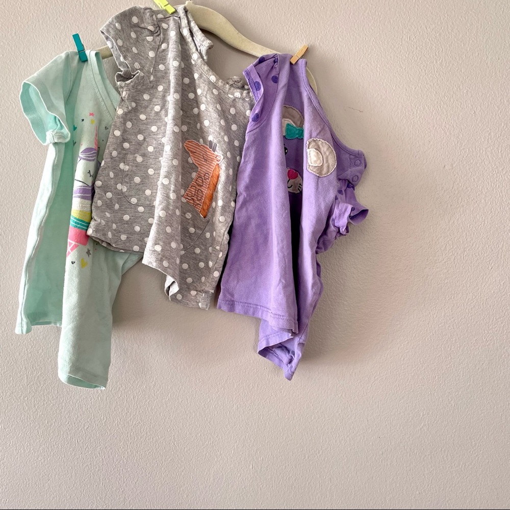 18m bundle of summer shirts for toddlers